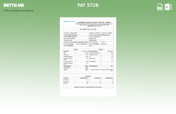 Модерен стил HL Mando Anand Шаблон за уплатница на производителот на Индија